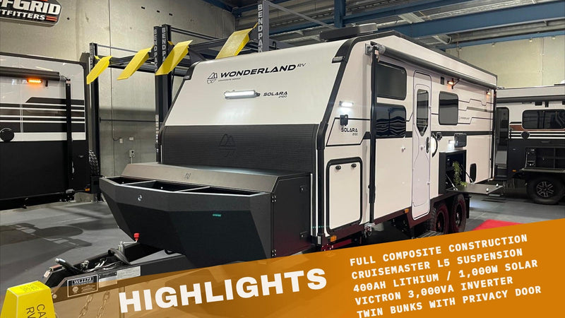 2026 Wonderland RV Solara Composite Double Bunk highlights, Off Grid Outfitters