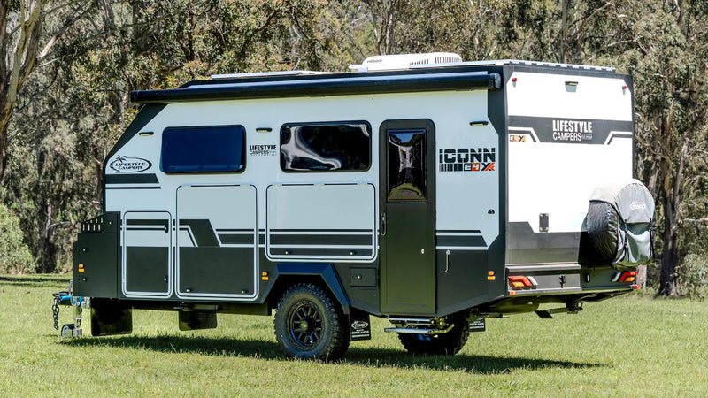 2026 Lifestyle Campers Iconn E4 XK HT Cafe Dinette off-road camper at Off Grid Outfitters Campbelltown