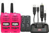 GME TX667MCGTP 1 Watt UHF CB Handheld radio - Twin Pack - McGrath Foundation Pink